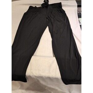 Express Black Super High Rise Trouser Tie Waist Pants Size Large Stretch